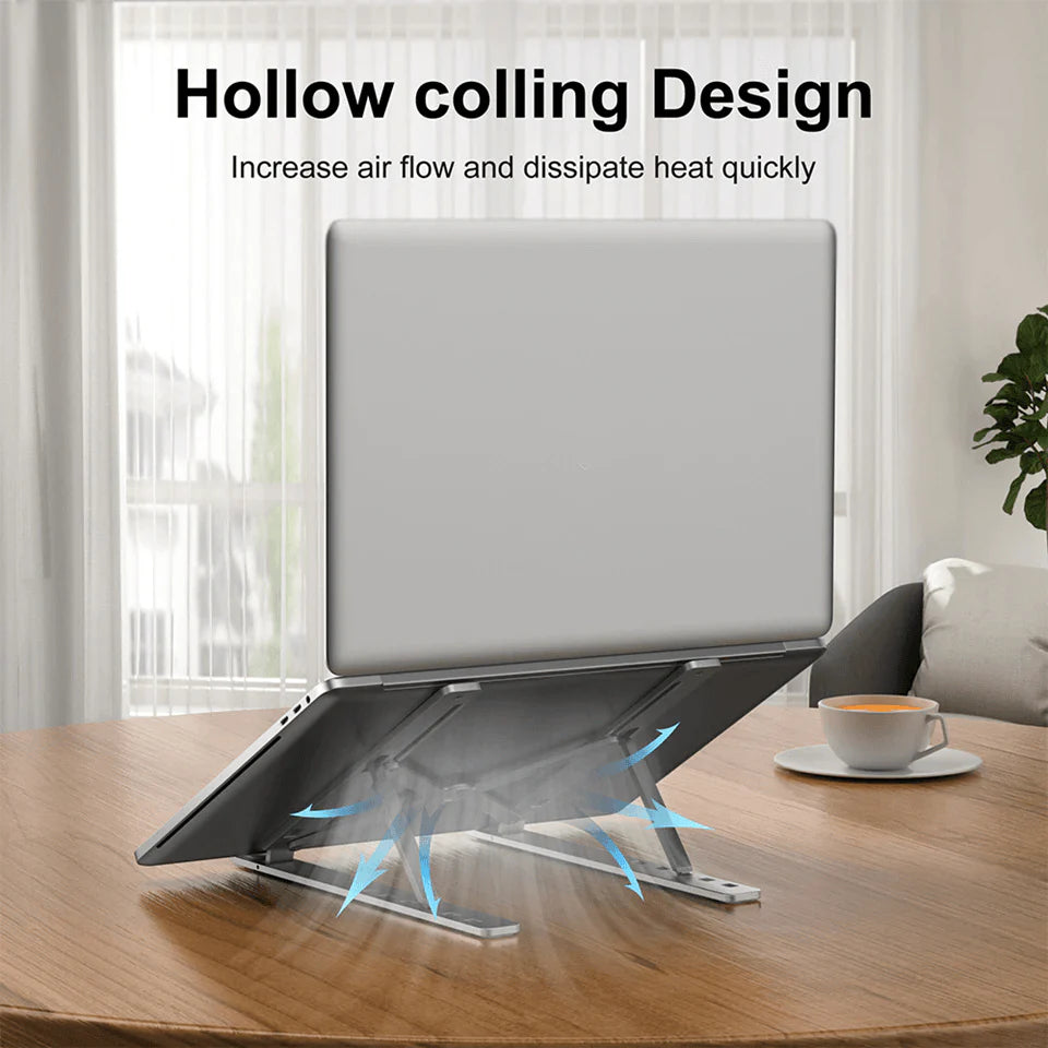Adjustable Foldable Laptop Stand β Portable Ergonomic Laptop & Tablet Holder