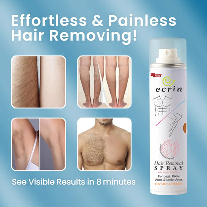 Ecrin Hair Removal Spray – Fast & Painless Hair Remover for Smooth Skin