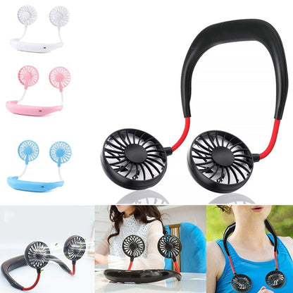 Portable Summer Air Cooling Neck Fan.