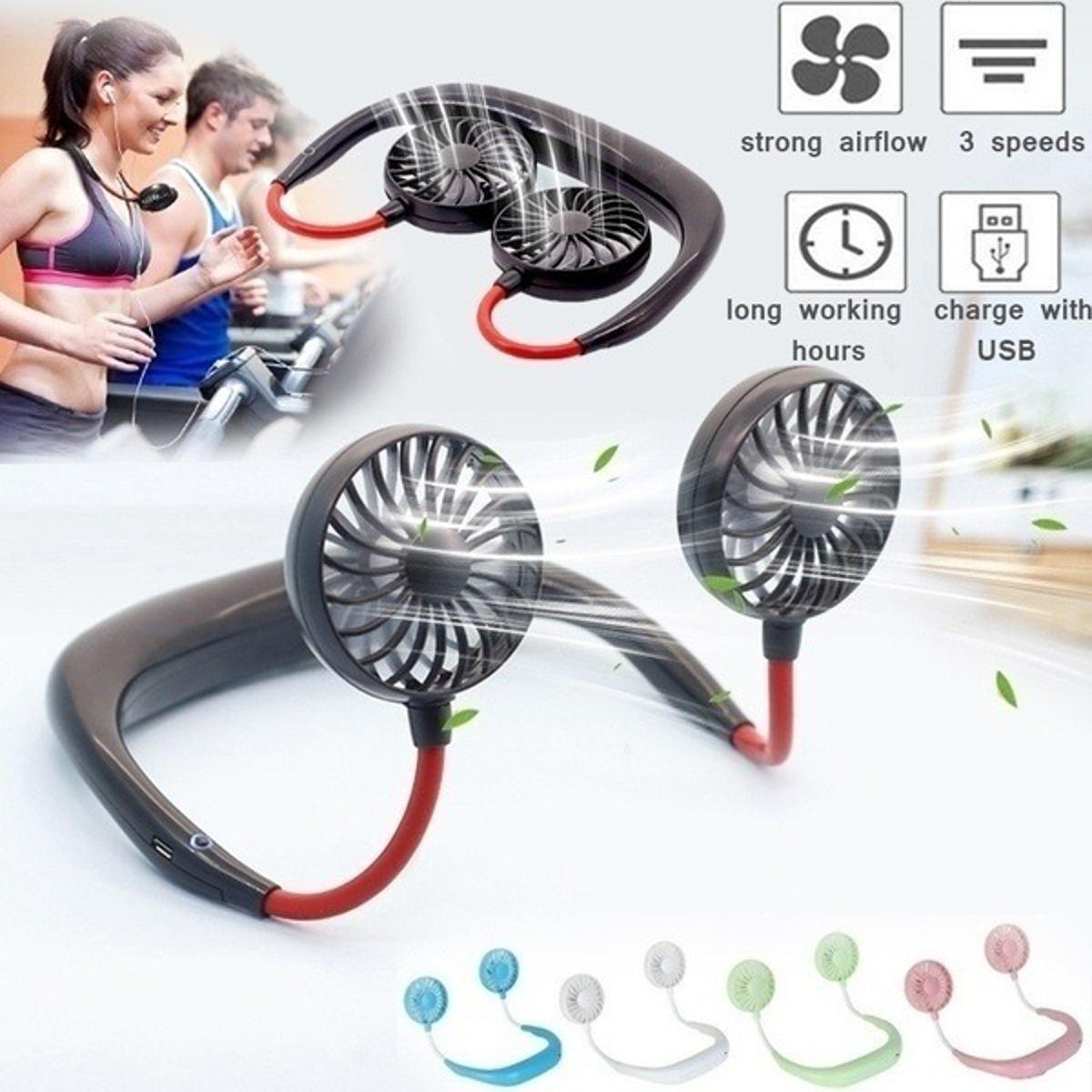 Portable Summer Air Cooling Neck Fan.