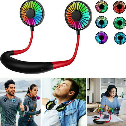 Portable Summer Air Cooling Neck Fan.